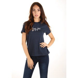 Tommy Hilfiger dámské tmavě modré tričko Feminine - XS (002)